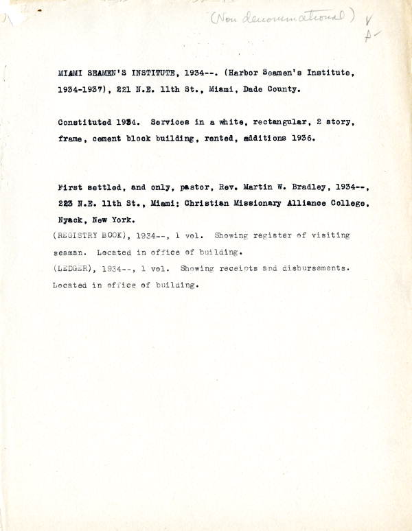 Miami Seamen's Institute