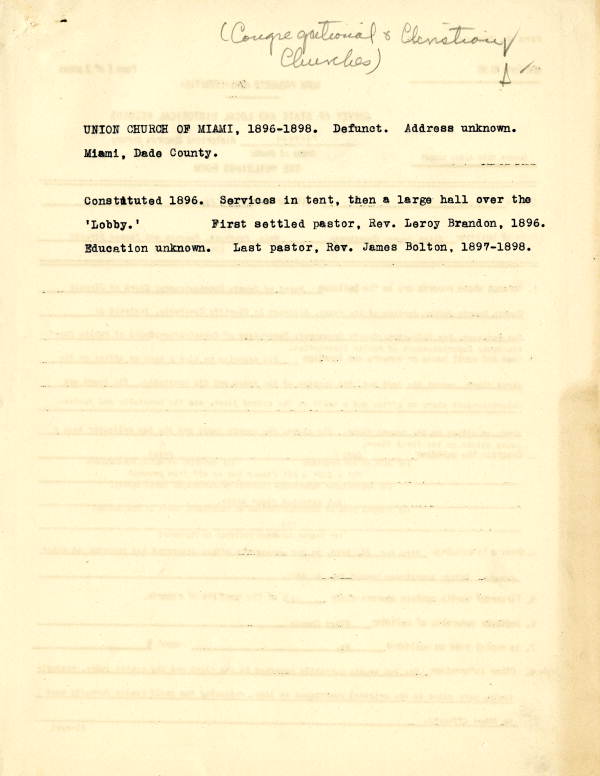 Union Church of Miami