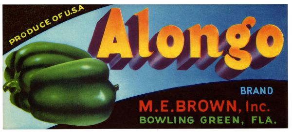 Alongo Brand Produce Label