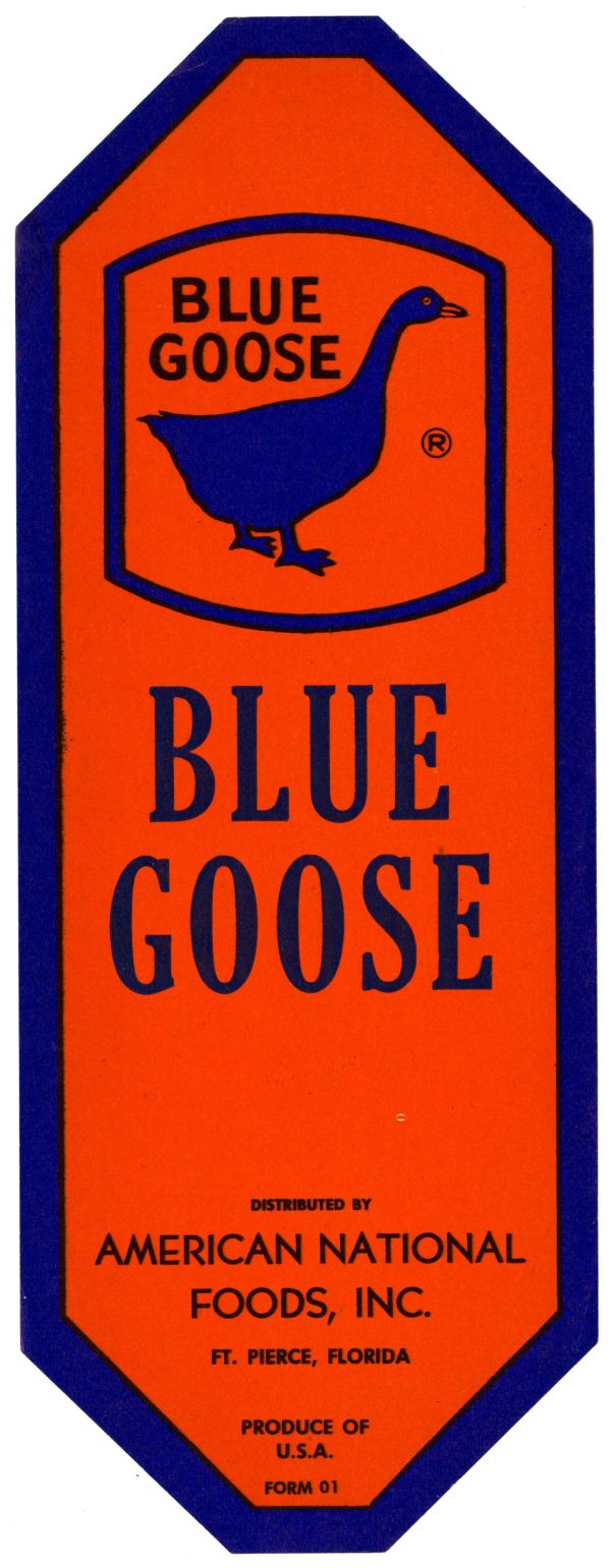 Blue Goose Produce Label