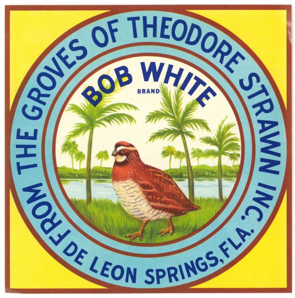 Bob White Brand Citrus Label