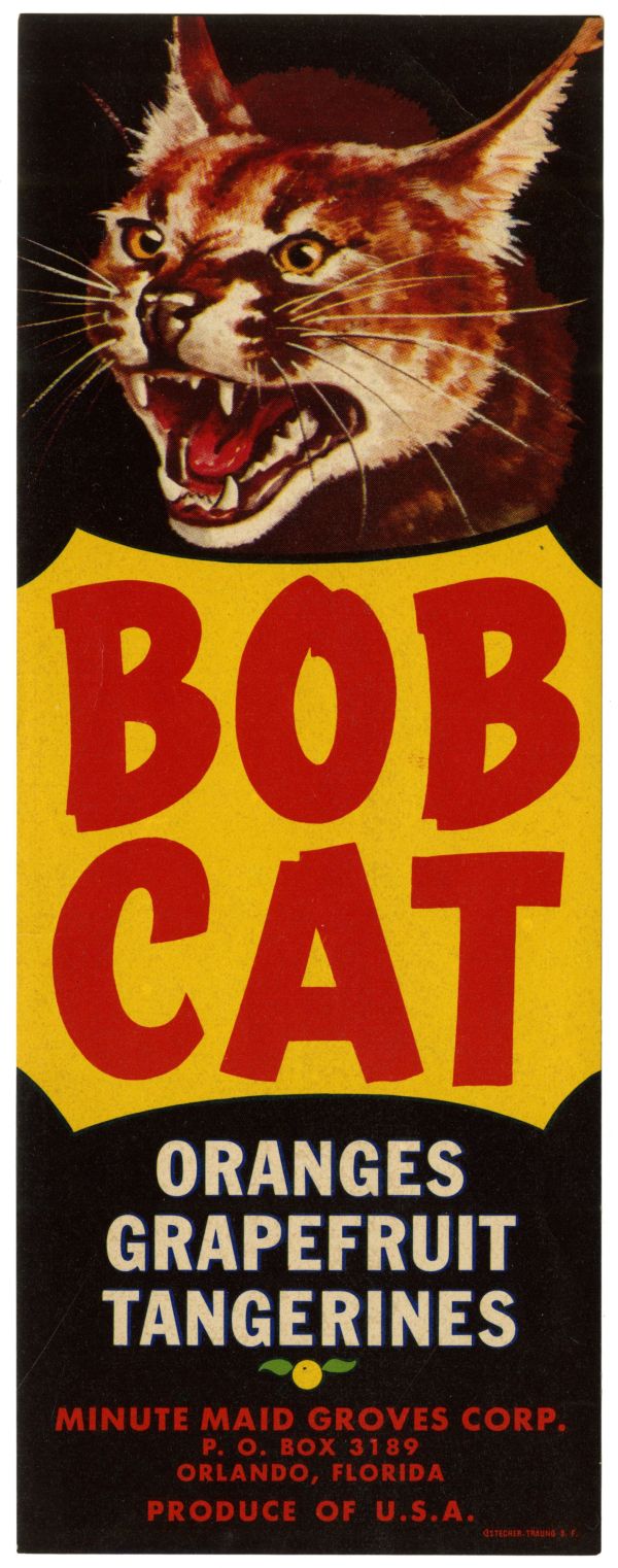 Bob Cat Citrus Label