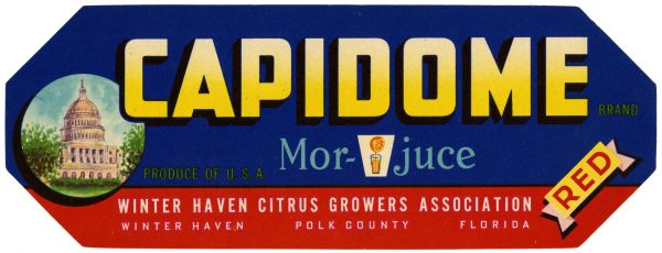 Capidome Brand Citrus Label