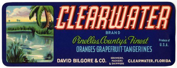 Clearwater Brand Citrus Label