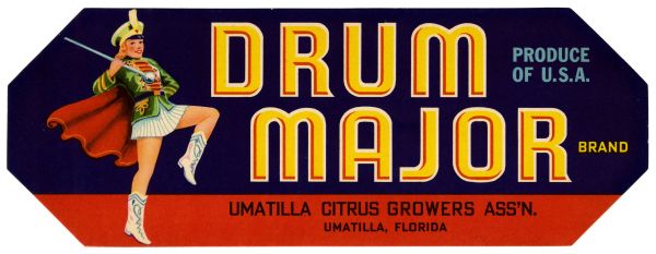 Drum Major Brand Citrus Label