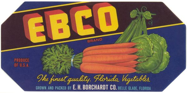 EBCO Brand Vegetable Label