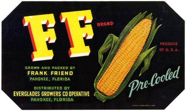 FF Brand Corn Label