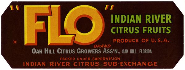 Flo Brand Citrus Label