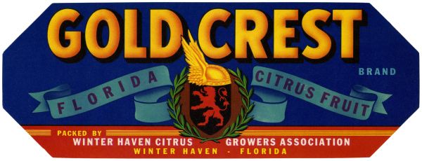 Gold Crest Brand Citrus Label