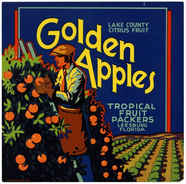 Golden Apples Citrus Label