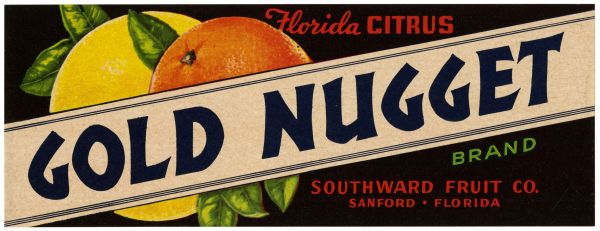 Gold Nugget Brand Citrus Label