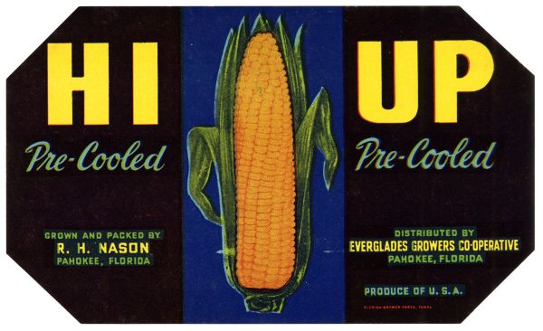 Hi Up Corn Label