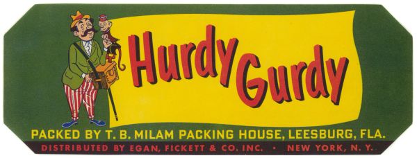 Hurdy Gurdy Produce Label