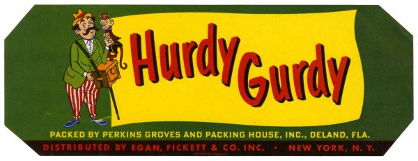 Hurdy Gurdy Produce Label