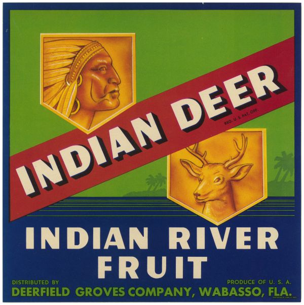 Indian Deer Fruit Label