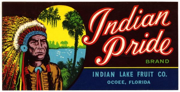 Indian Pride Brand Fruit Label