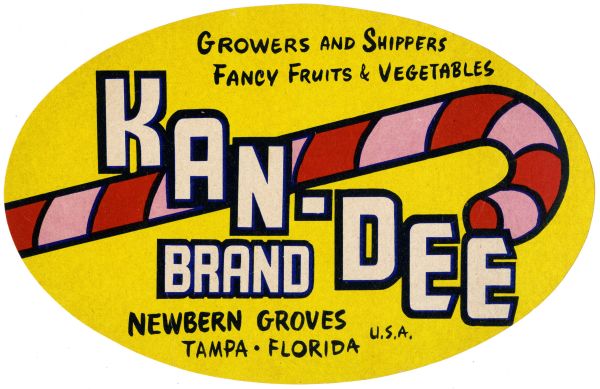 Kan-Dee Brand Produce Label