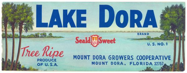 Lake Dora Brand Citrus Label