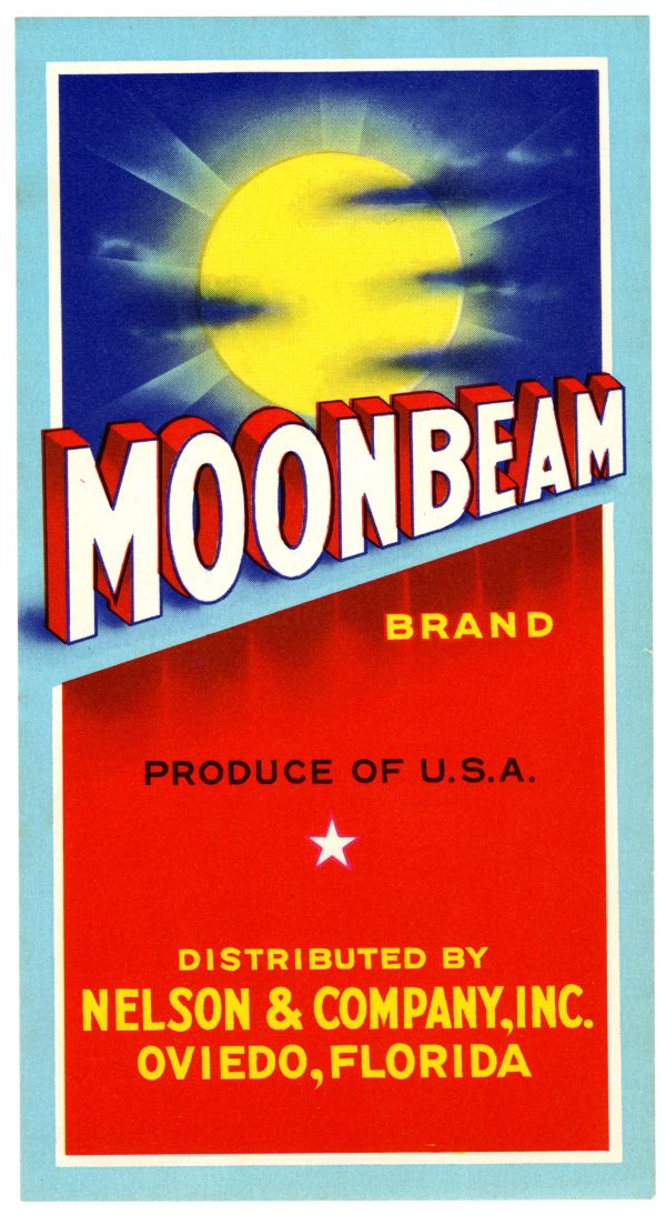 Moonbeam Brand Citrus Label