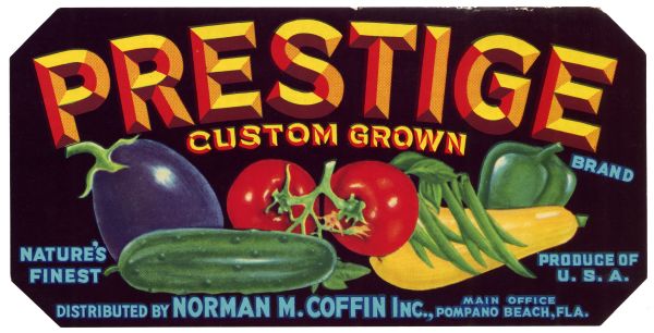 Prestige Brand Produce Label