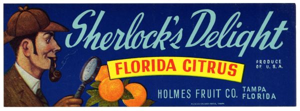 Sherlock's Delight Florida Citrus Label