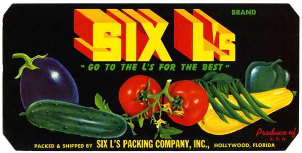 Six L's Brand Produce Label
