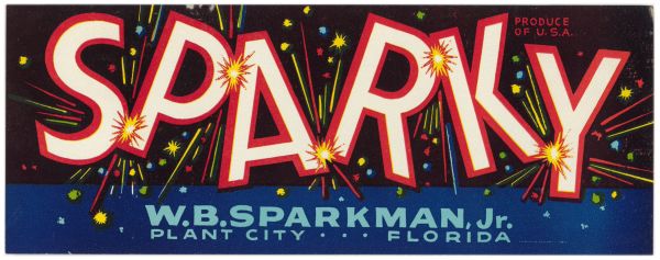 Sparky Produce Label