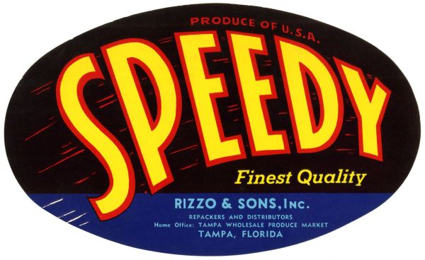 Speedy Produce Label