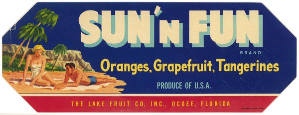 Sun'N Fun Brand Citrus Label