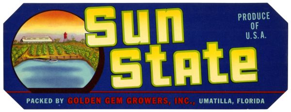 Sun State Produce Label