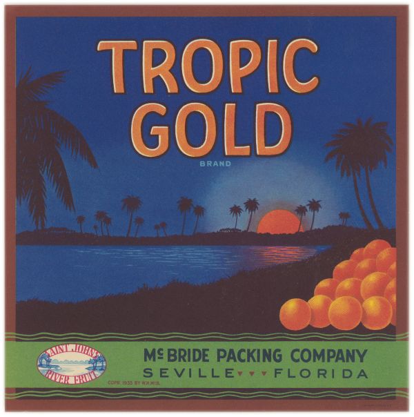 Tropic Gold Brand Orange Label