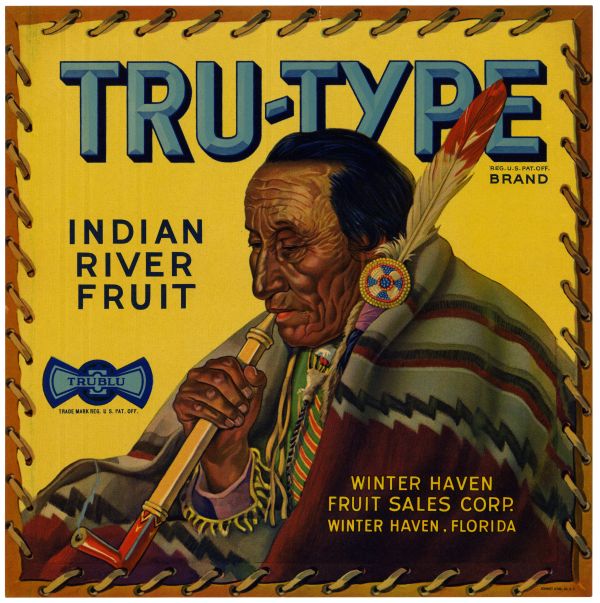 Tru-Type Brand Fruit Label