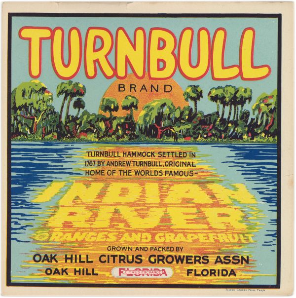 Turnbull Brand Citrus Label