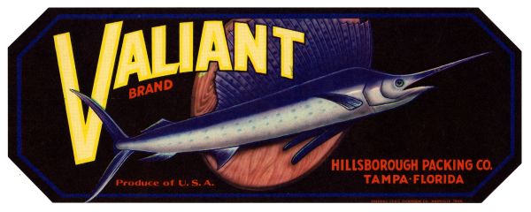 Valiant Brand Produce Label