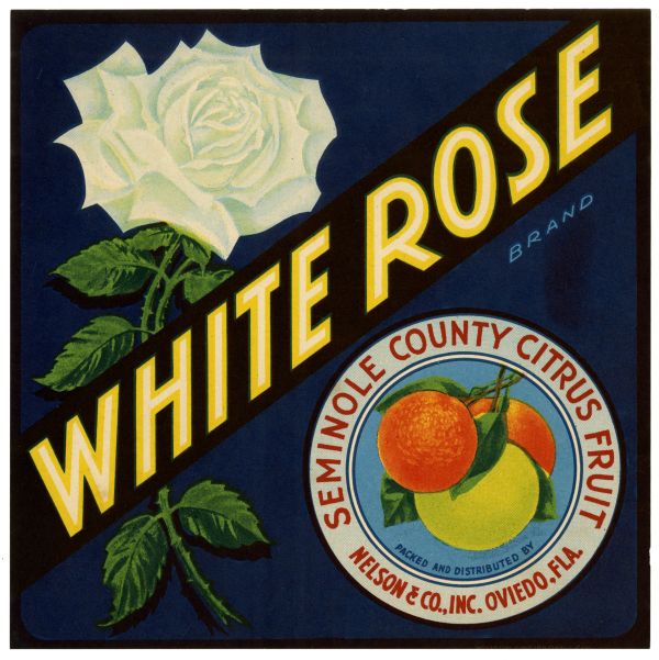 White Rose Brand Citrus Label