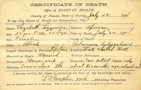 Lizzemore, Elizabeth