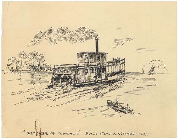 Sketch of the Steamboat Success of Ft. Meyer by Philip Ayer Sawyer, 1938