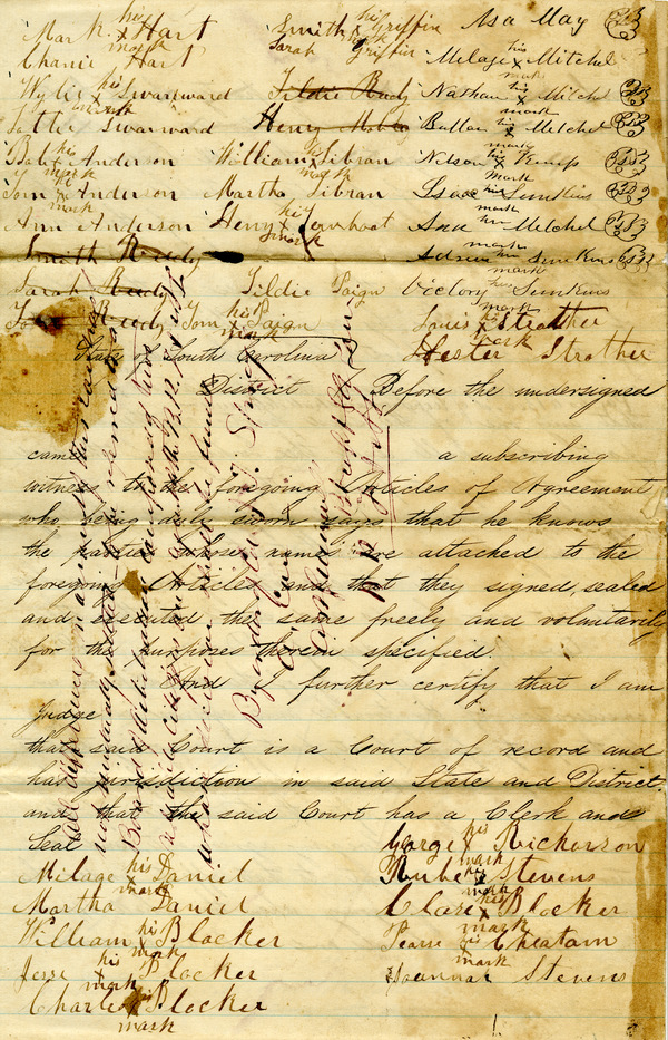 Example of a Freedmen Contract