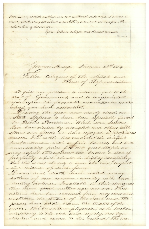 Letterbook of Governor James E. Broome, 1853-1857