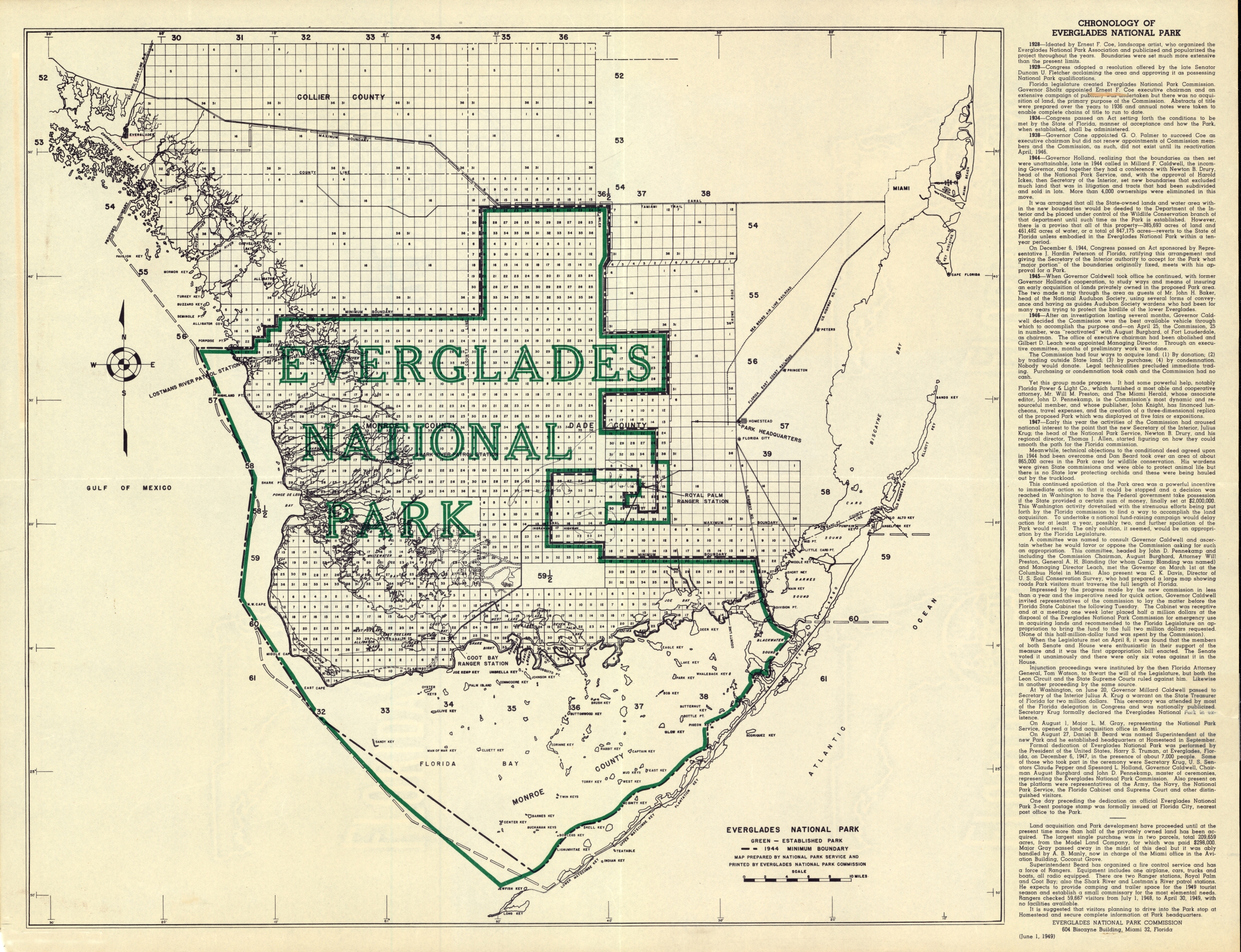 Evergaldes National Park, 1949