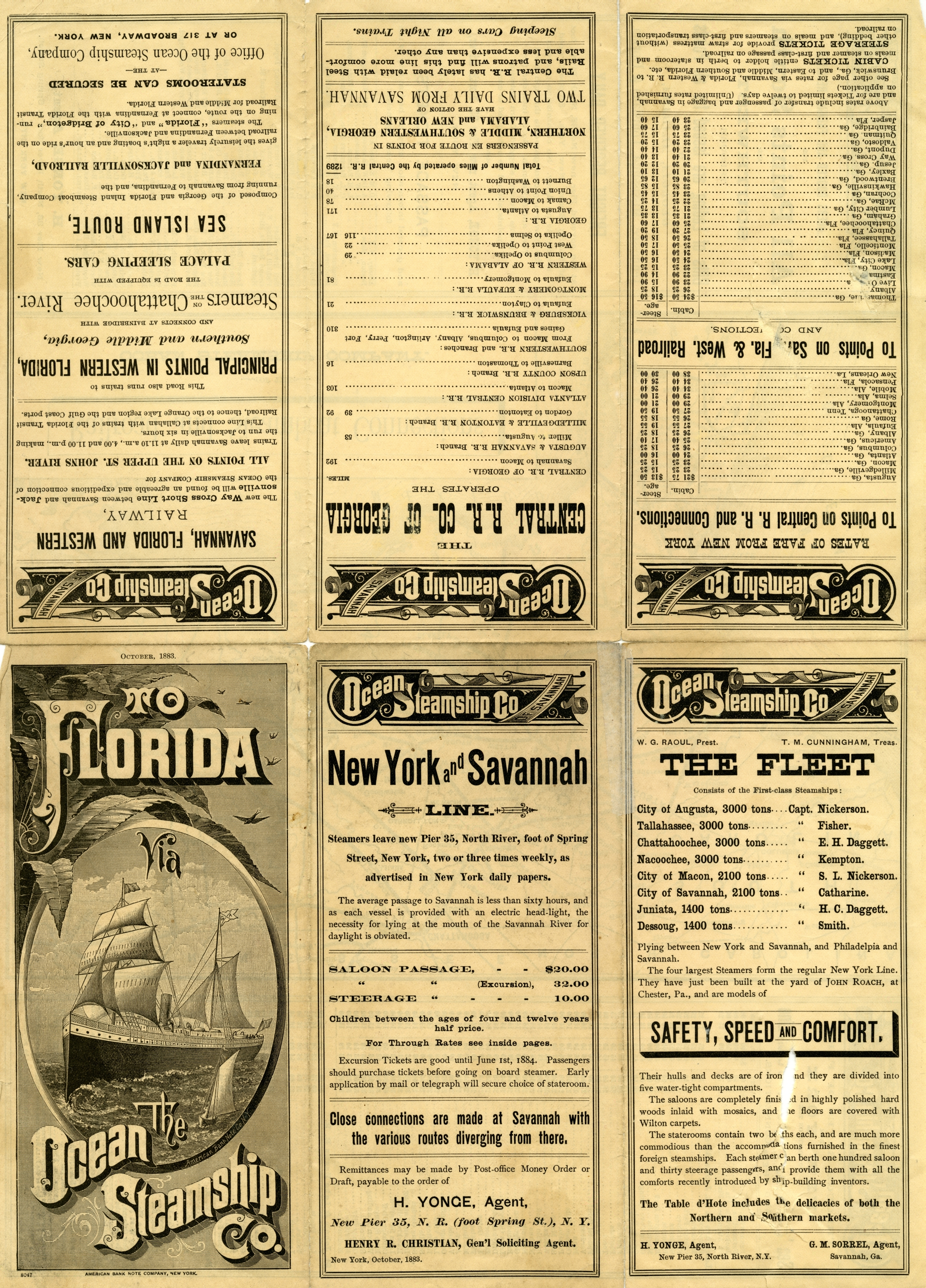 Ocean Steamship Co.: Florida, 1883