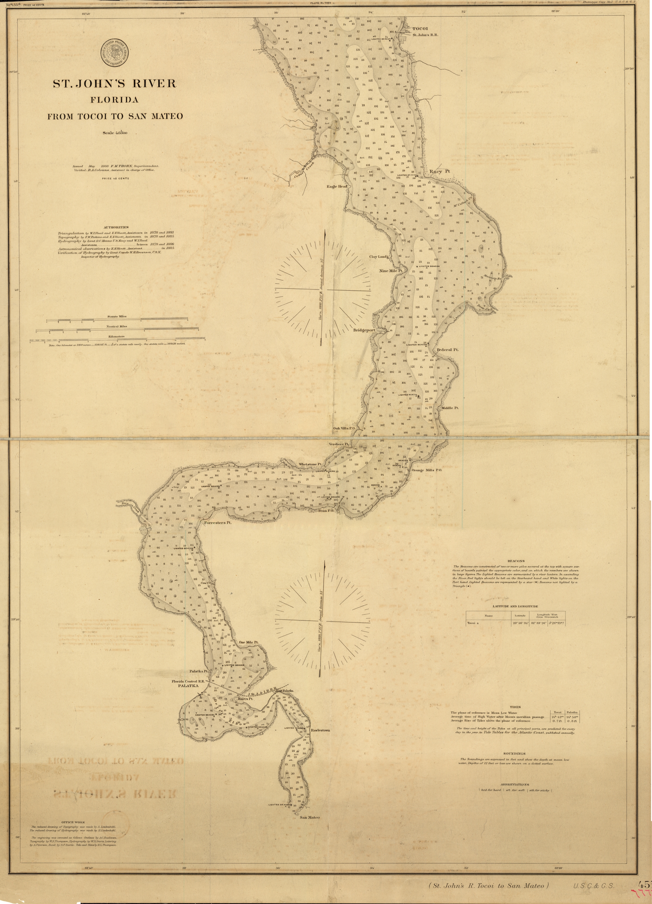 Survey of the mouth of the Apalachicola River, 1857