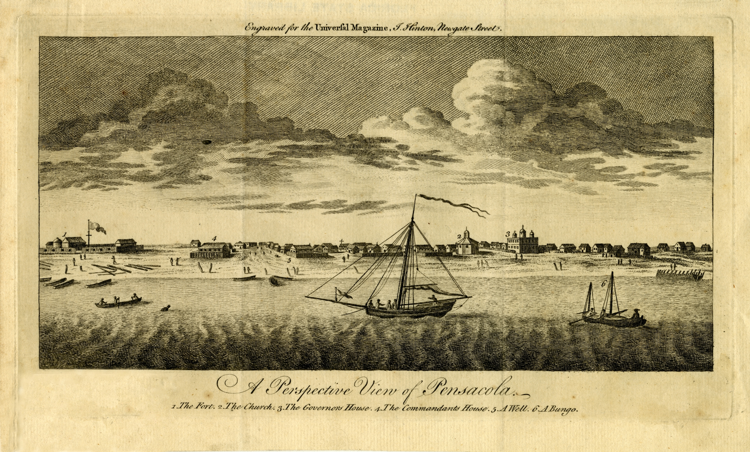 View of Pensacola, 1743