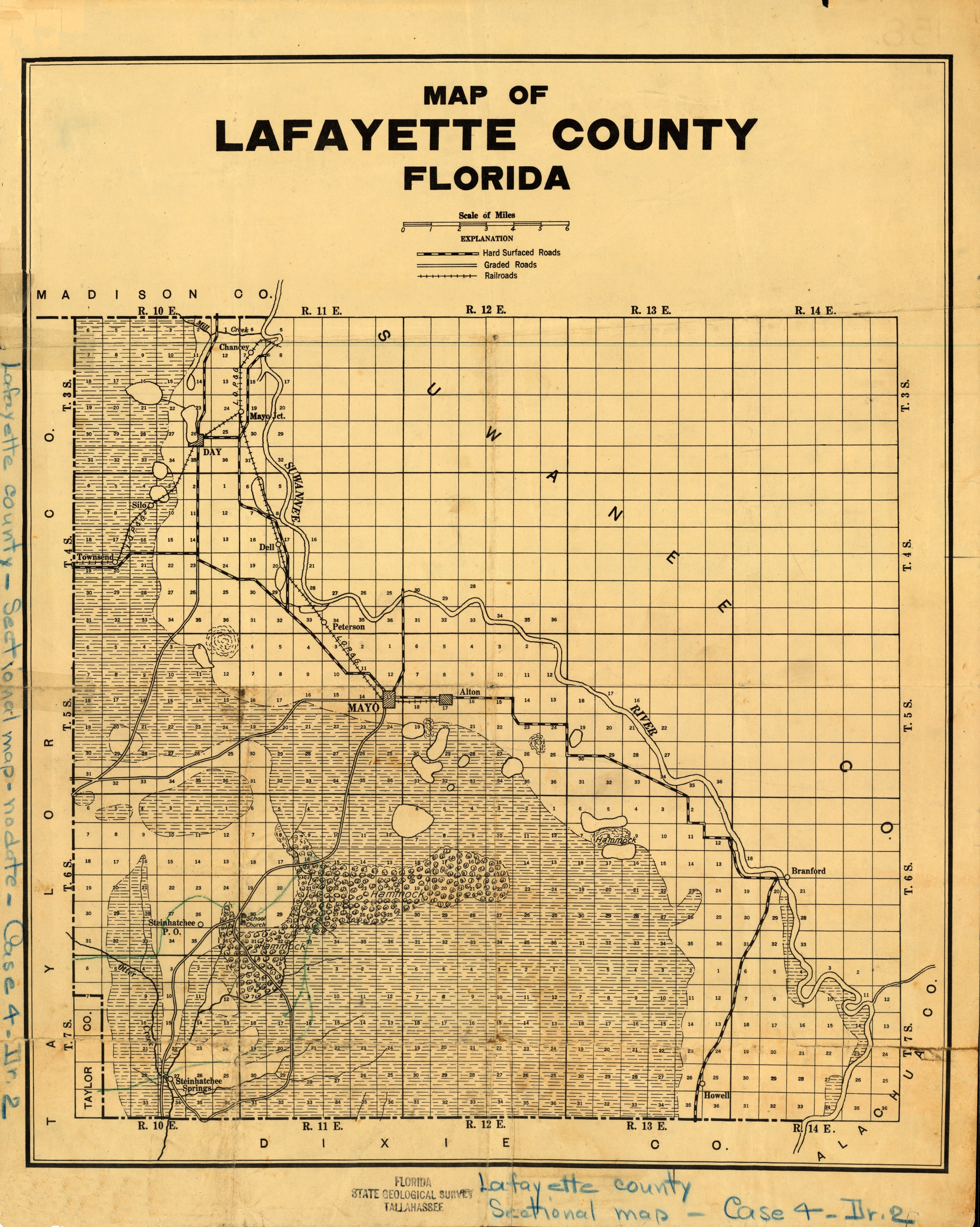 Map of Lafayette County, 1919