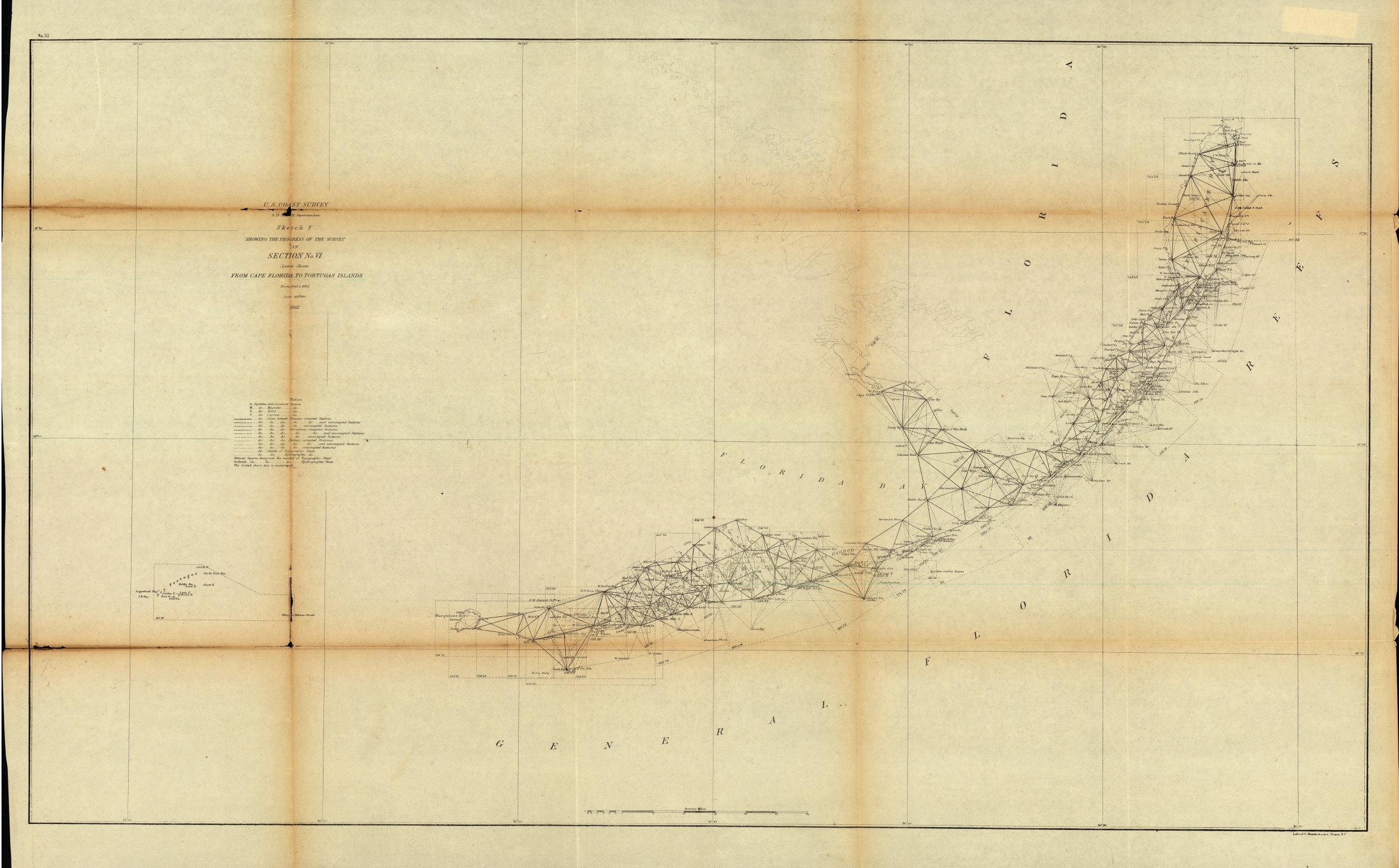U.S. Coast Survey, Florida Peninsula, 1862