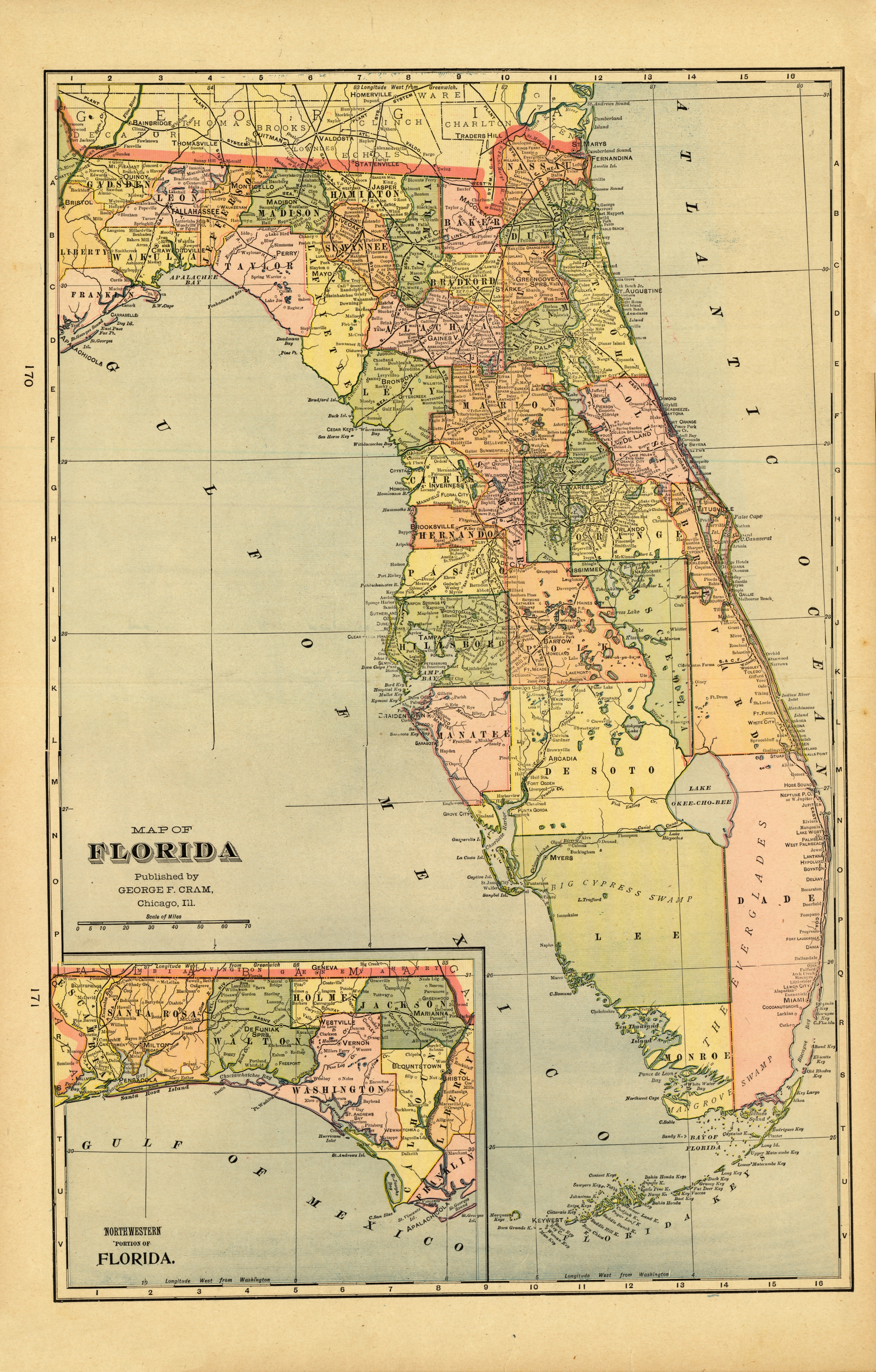 Cram's Florida, 1902