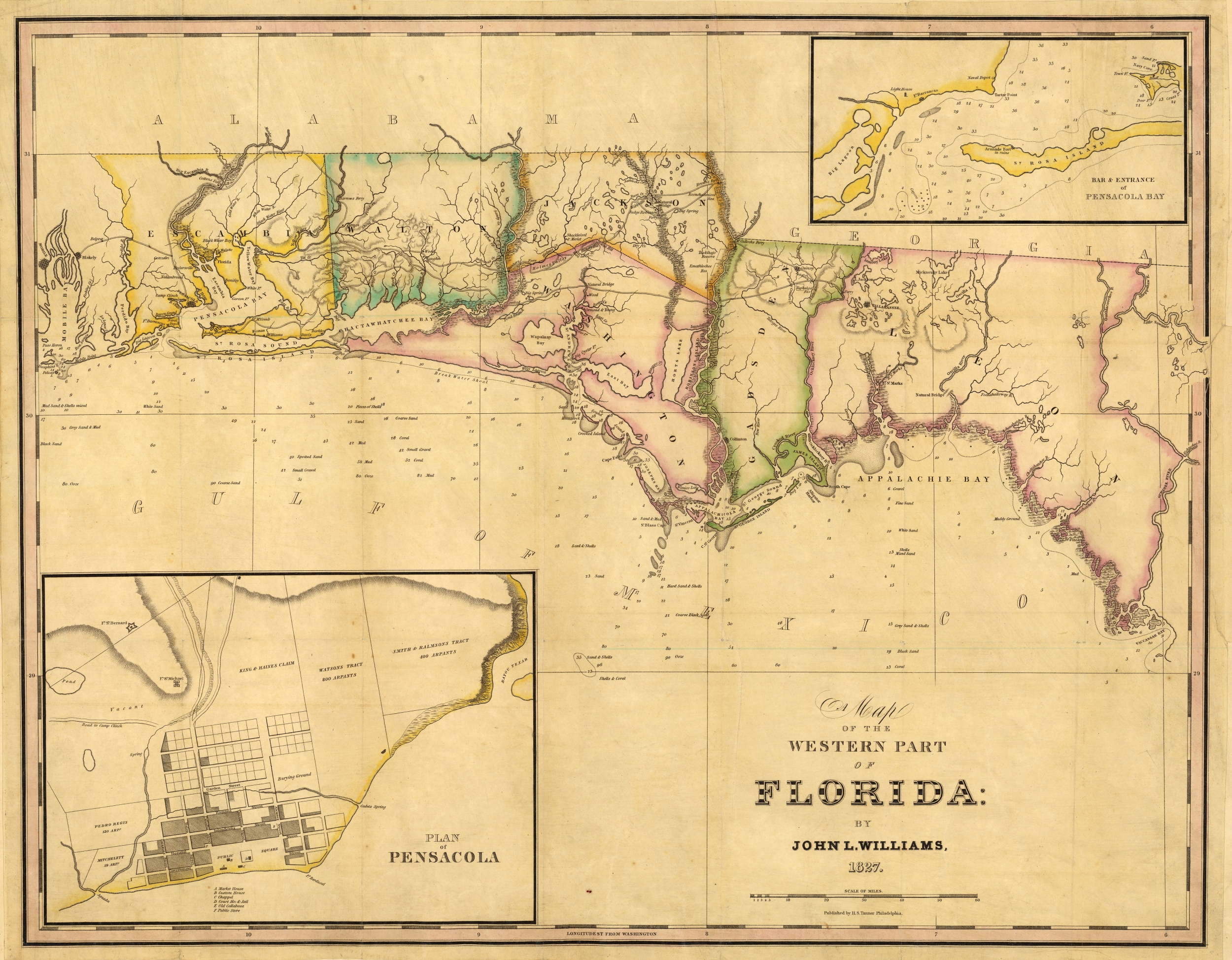 Williams's Western Florida, 1827