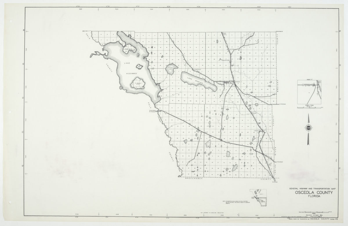 State Road Department Map of Palm Beach County, 1955