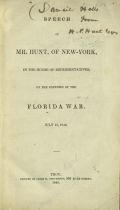 Speech of Mr. Hunt, of New York, in the House of Representatives on the Expenses of the Florida War, 1840