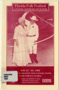 40th Annual Florida Folk Festival Brochure and Poster, 1992